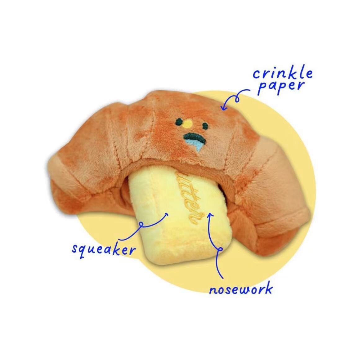 Croissant interactive toy